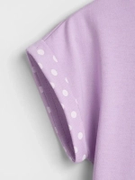 Платье оверсайз в сад с коротким рукавом