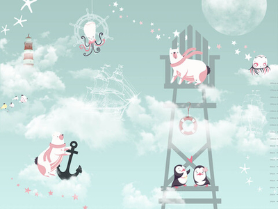 Дизайнерские обои Wall Street Funny Tour