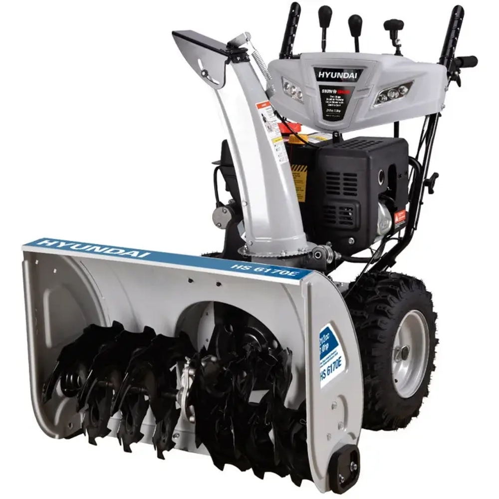 Hyundai HS 6170E бензиновый снегоуборщик 7 л.с. ковш 61 см, выброс 15 м, 6 вперед/2 назад