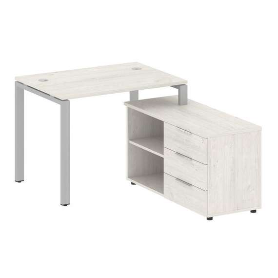 Метал Систем Рабочая станция с тумбой на П-образном м/к БП.РС-СТС-2.1 (R)