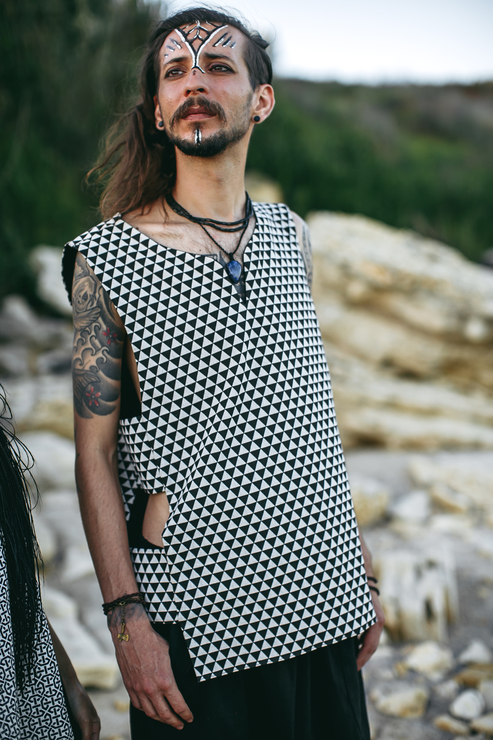 Мужская безрукавка-жилет Монохром