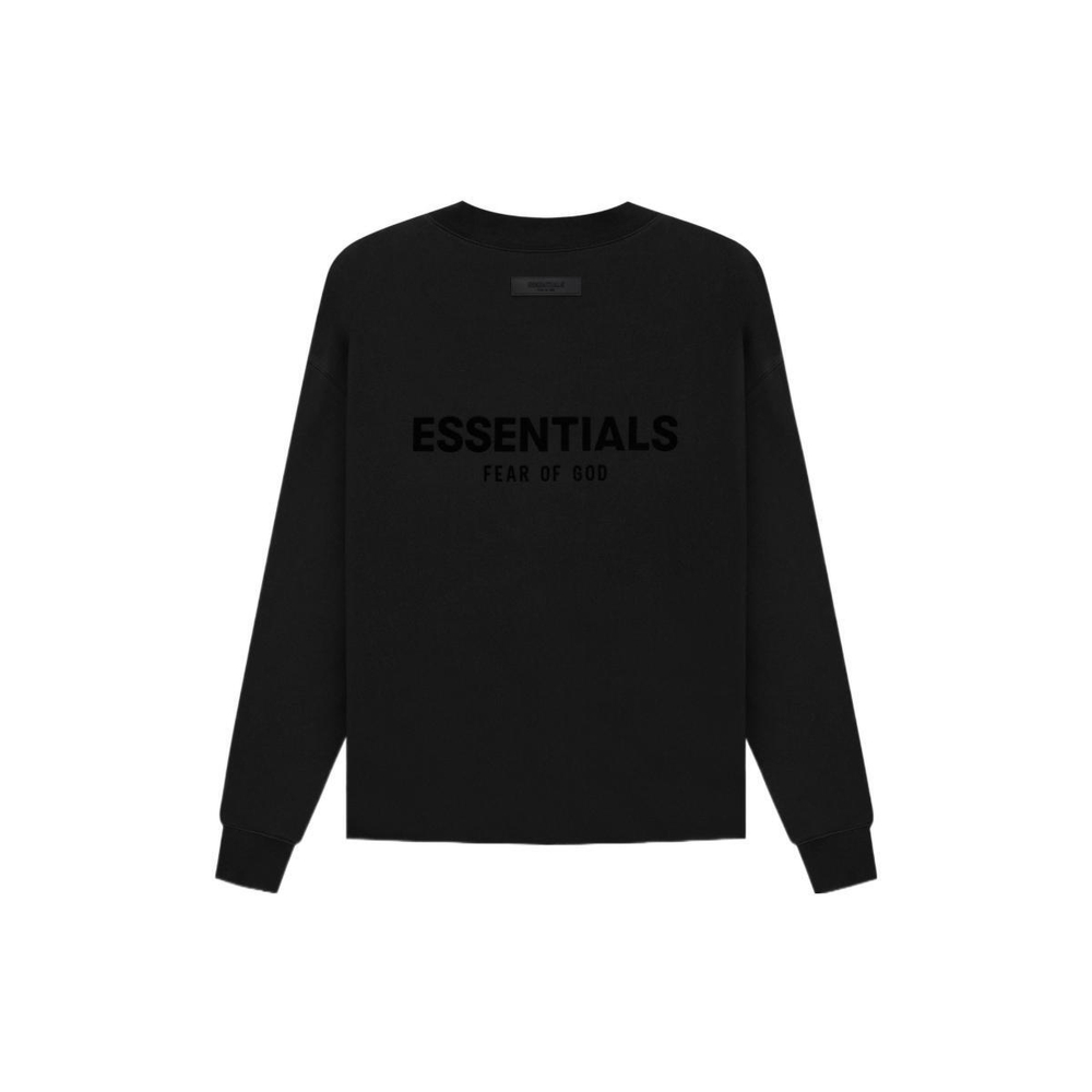 Толстовка Fear of God Essentials SS22 Relaxed Crewneck Stretch Limo Logo, FOG-SS22-988