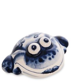 ГЛ- 789 Фигурка «Жаба» (Гжельский фарфор)