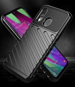 Чехол для Samsung Galaxy A40 цвет Black (черный), серия Onyx от Caseport