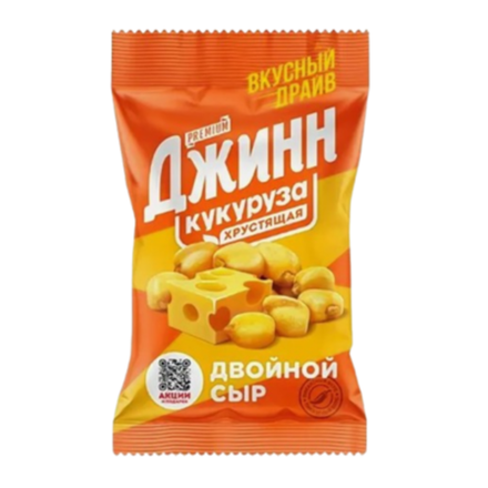 Кукуруза жареная Джинн Двойной сыр 35 гр