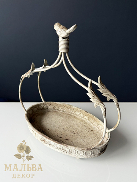 Поднос "Птичка" большой 28,5x16xH31 см