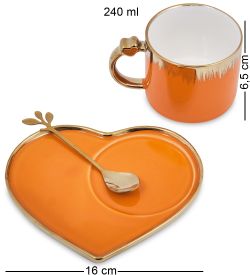 MUG-417/4 Чайная пара «Сердце»