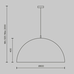 Подвесной светильник Maytoni Dome MOD169PL-05GB1