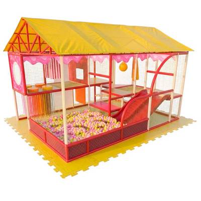 Детский уличный игровой лабиринт с крышей «Ваниль» 4,92×3,69×3,5 м