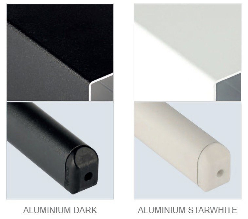 Зонт профессиональный с воланом Galileo Maxi Dark, антрацит, слоновая кость