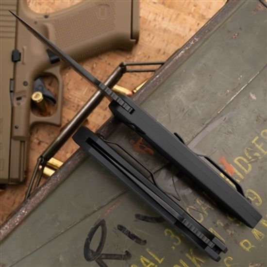 Автоматический нож Pro-Tech PTLG303 D2 Rockeye - черн. алюм. рук-ть, черн. клинок CPM-D2