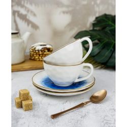 Чайная пара 240 мл d 10 см h5 см голубая фарфор "The   Eco" P.L. Proff Cuisine [1]