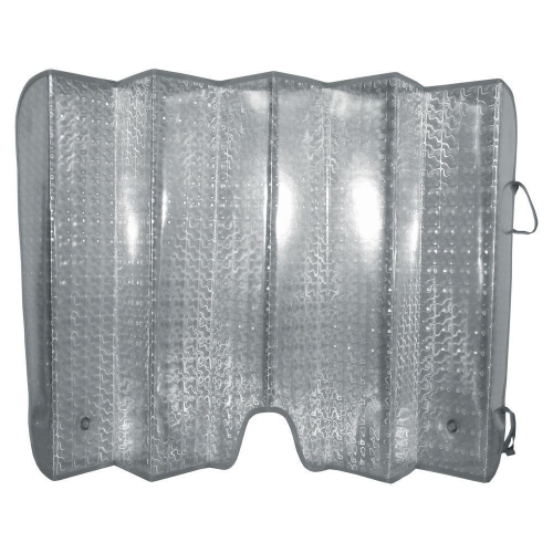 Шторка на лобовое стекло серебро 130 х 60 см гармошка AVS Laser AVS-111S