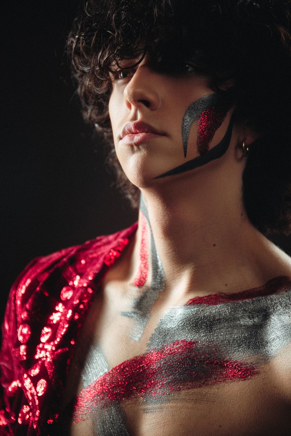 Декоративный гель для лица, волос и тела Color Gel Black