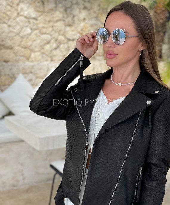 Куртка из кожи питона JT-122