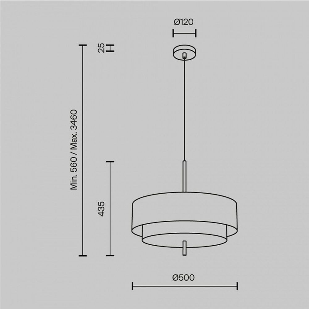 Подвесной светильник Maytoni Bergamo MOD613PL-05W