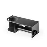 Держатель для туалетной бумаги с полкой, черный