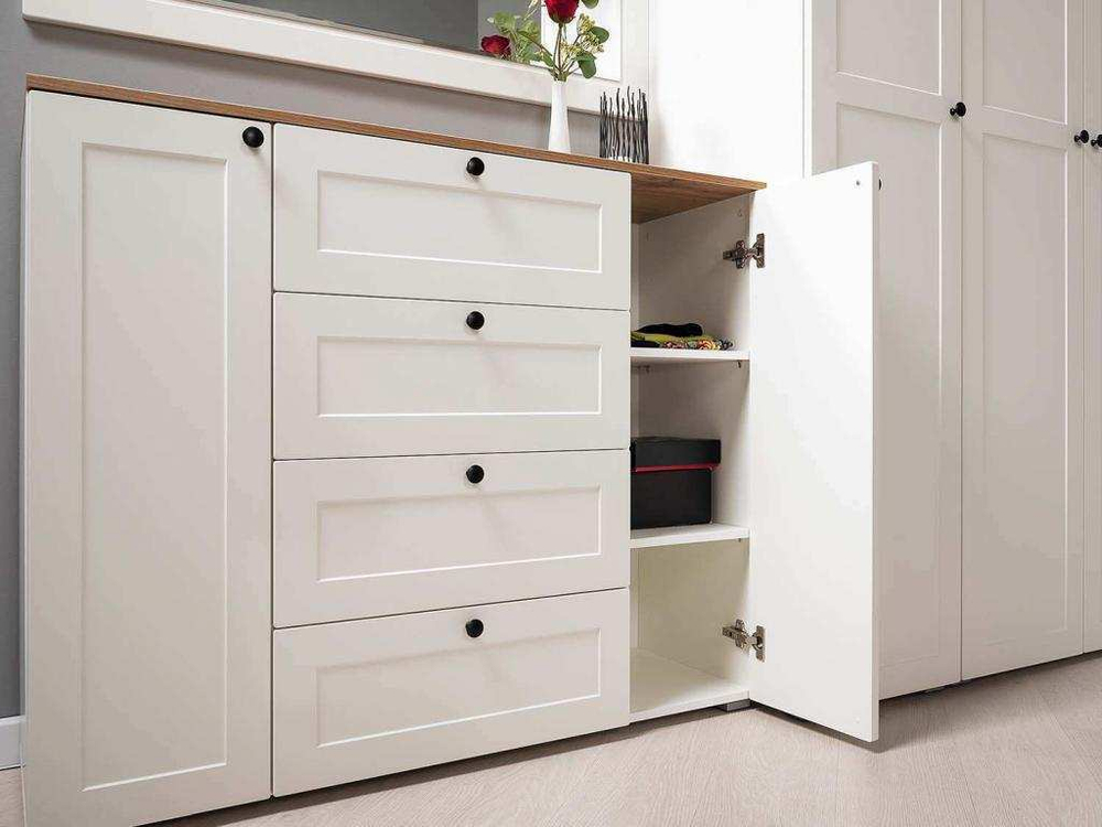 Прихожая Остин 2 Белый шагрень/Дуб Вотан