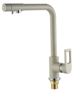 15008-B Смес. для кухни под фильт. выс. Г-обр. (СВЕТ. БЕЖ.) ViEiR (10/1шт)