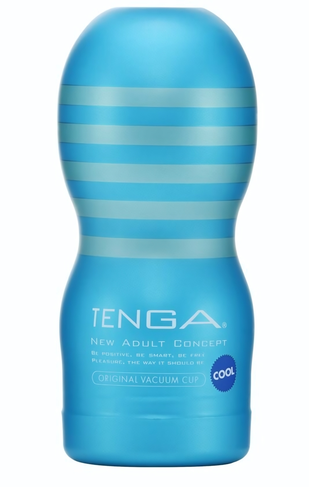 Мастурбатор с охлаждающей смазкой TENGA Original Vacuum Cup Cool (Цвет: нежно-голубой)