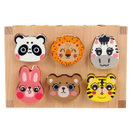 Развивающая игрушка деревянная Сортер кубик, коробка C-41818