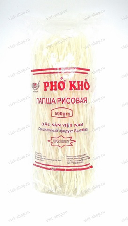 Лапша рисовая Thanh Loc, Pho Kho, Фо широкая, 500 гр.