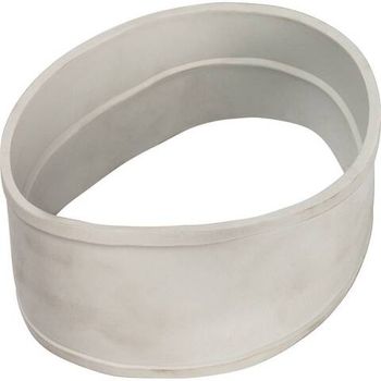 Элемент дымохода отвод коаксиальный 45°  Ø60/100, п/м уплотнения и хомут в комплекте