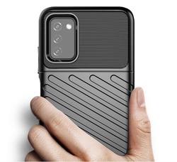 Защитный чехол черного цвета для смартфона Samsung Galaxy A03S, серия Onyx от Caseport