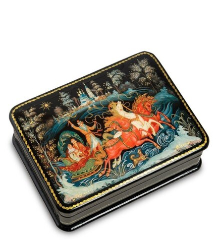 ШК-19/ 3-A Шкатулка в технике декупаж «Тройка» (10х8х3,5)