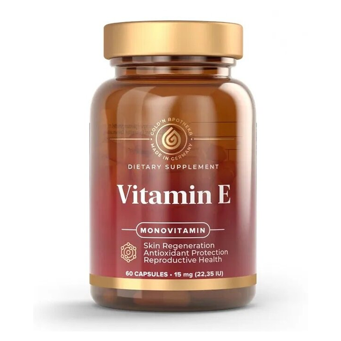 Витамин Е, Vitamin E, Apotheka, 60 капсул