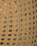 Cira Светло-серое подвесное кресло с натуральной отделкой