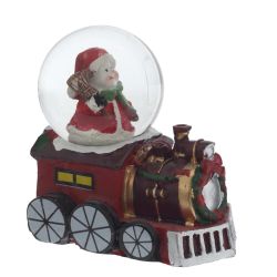 GAEM Фигурка декор в стекл шаре"Дед Мороз/Снеговик" (подсвет, LR44x2), D 5 см, L7,5 W5 H8 см, 3в.