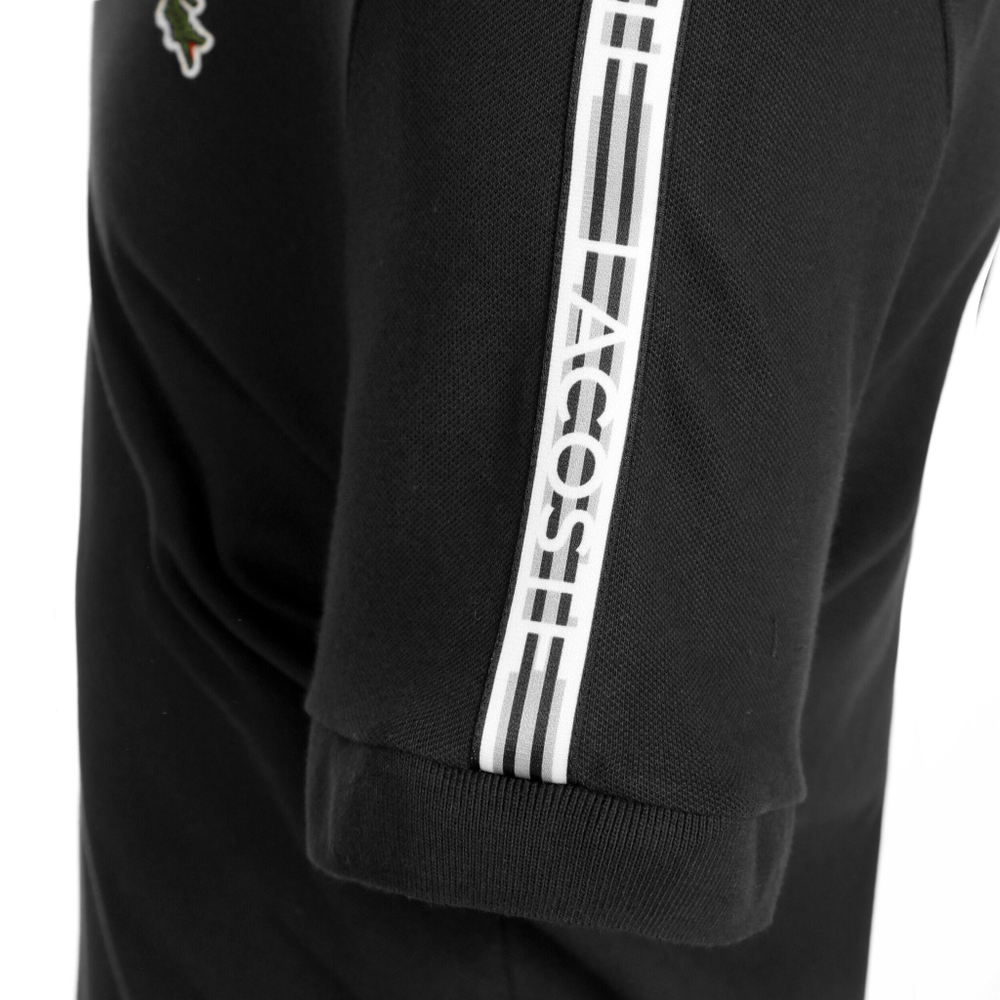 Мужское теннисное поло Lacoste Core Graphics Polo Men - Black