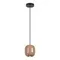 5053/1G PENDANT ODL24 447 черный/св.терракотовый/металл Подвес GU10 LED 4W OVALI