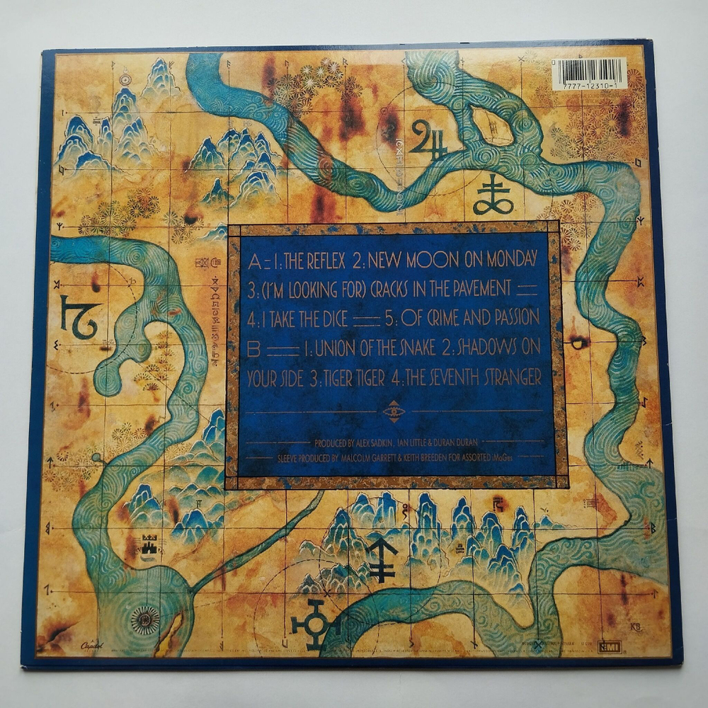 Винтажная виниловая пластинка LP Duran Duran Seven And The Ragged Tiger (USA 1983) Union Of The Snake