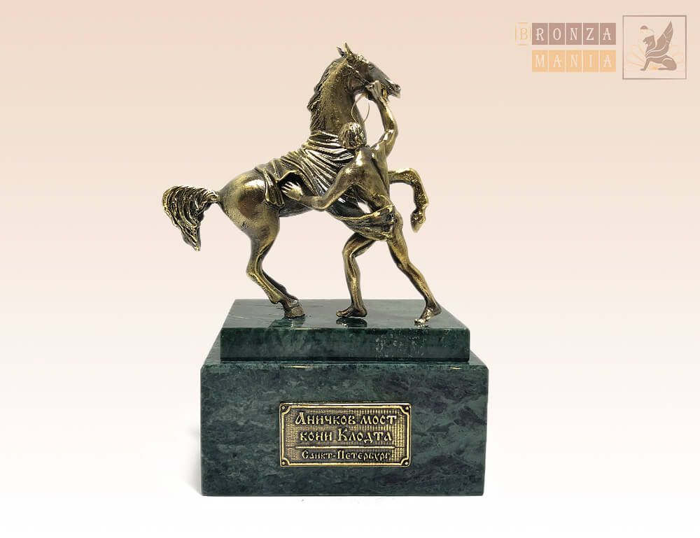 статуэтка Аничков мост на змеевике