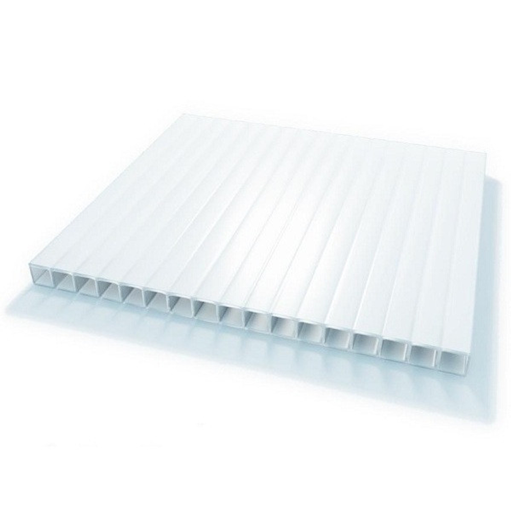 Поликарбонат сотовый Woggel белый 6 мм 2,1х12 м