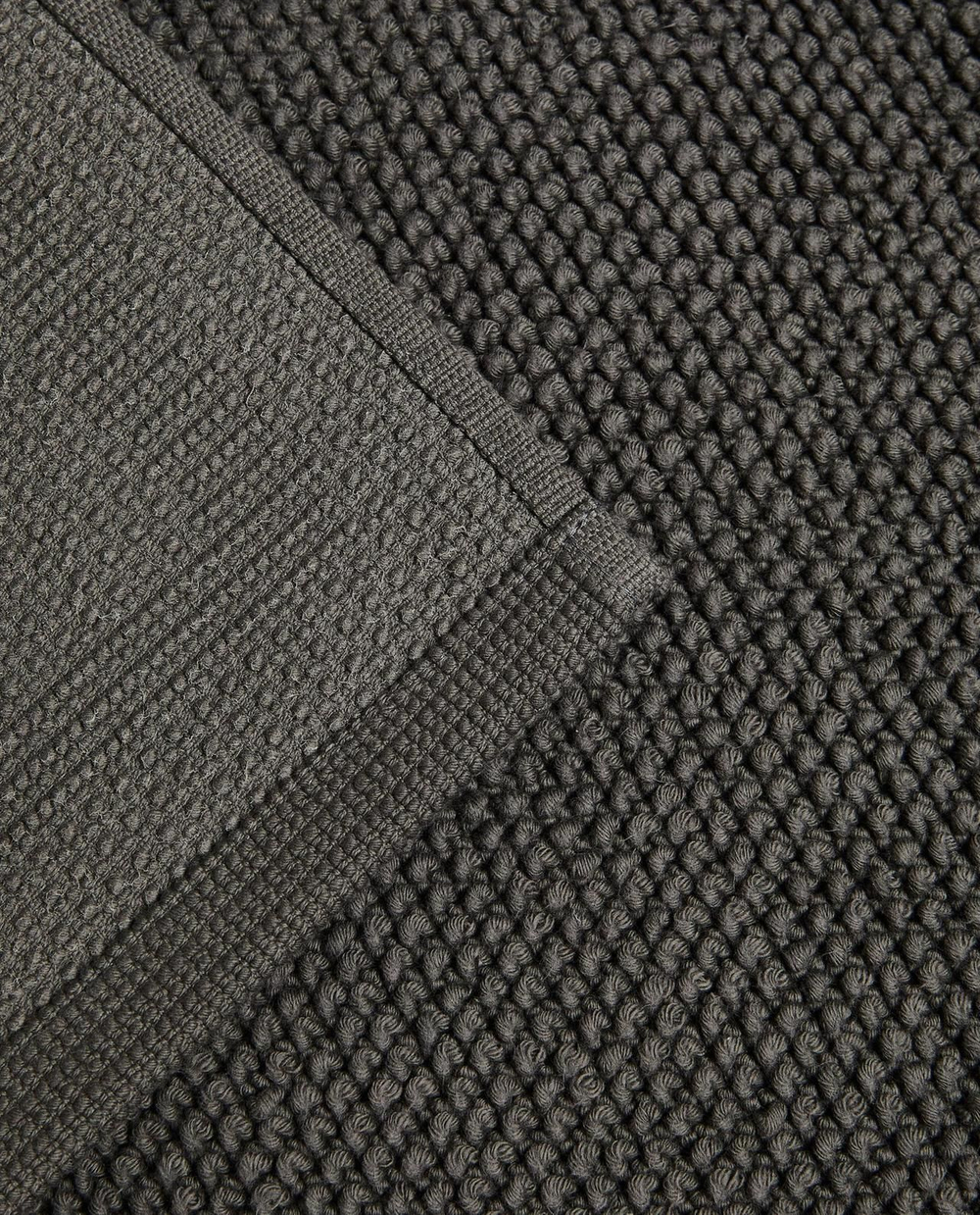 Zara Home - Нескользящий коврик для ванной из хлопка, серый, 50x70 см