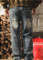 Американские ретро мужские прямые джинсы