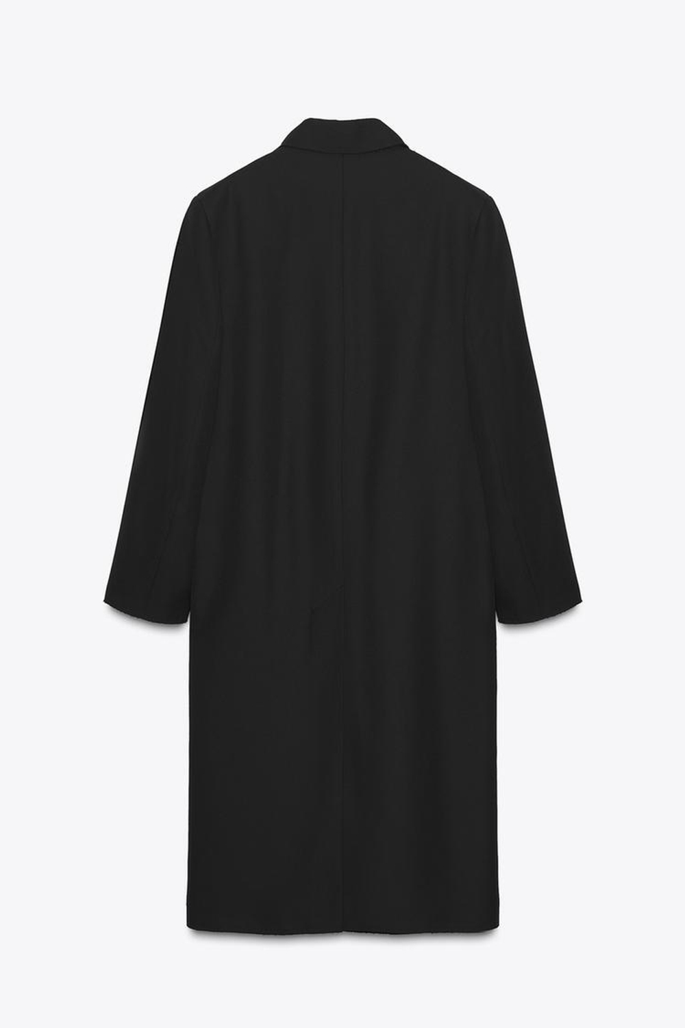 ZARA ПАЛЬТО-ЛЕВИТА ОВЕРСАЙЗ — ZW COLLECTION, ЧЕРНЫЙ