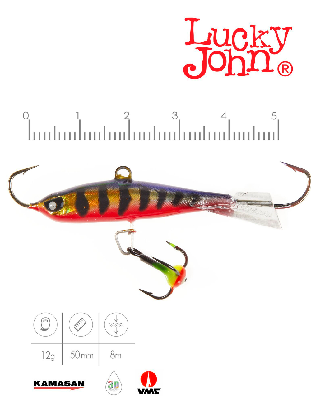 Балансир Lucky John NORDIC 4 с тр. 40мм/114 блистер