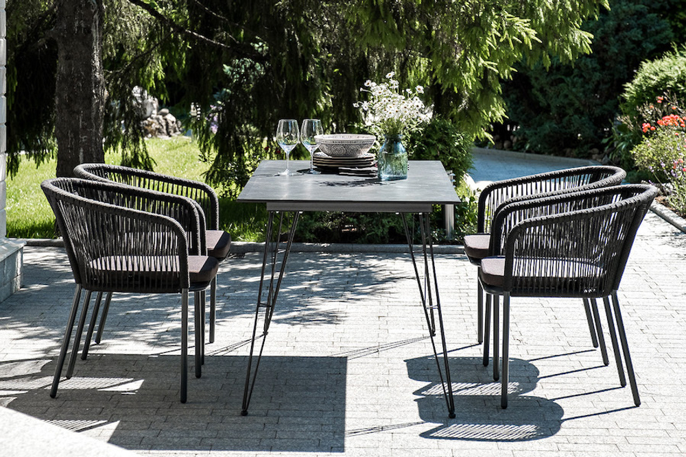 4SIS "Милан" обеденная группа на 6 персон, цвет темный