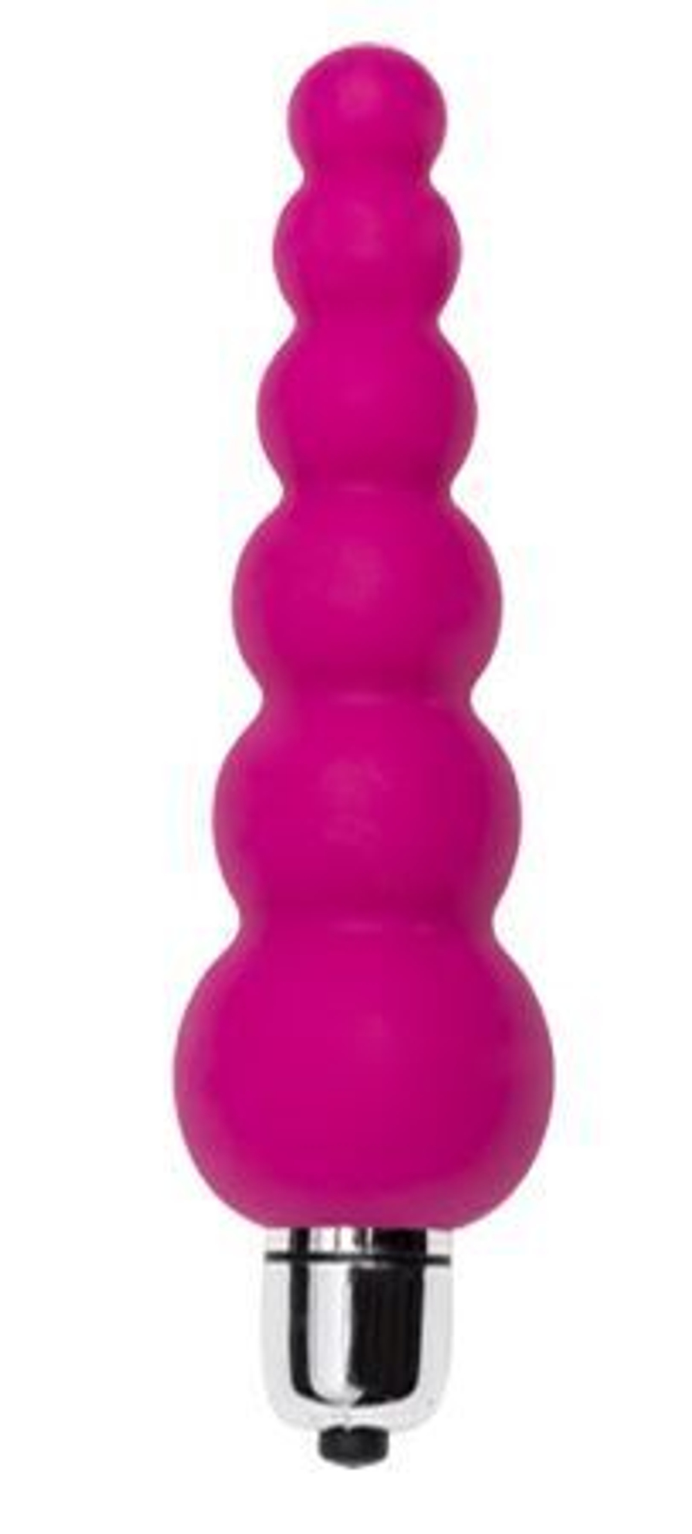 Анальный вибромассажер Lance в форме ёлочки - 14 см. (Цвет: розовый)