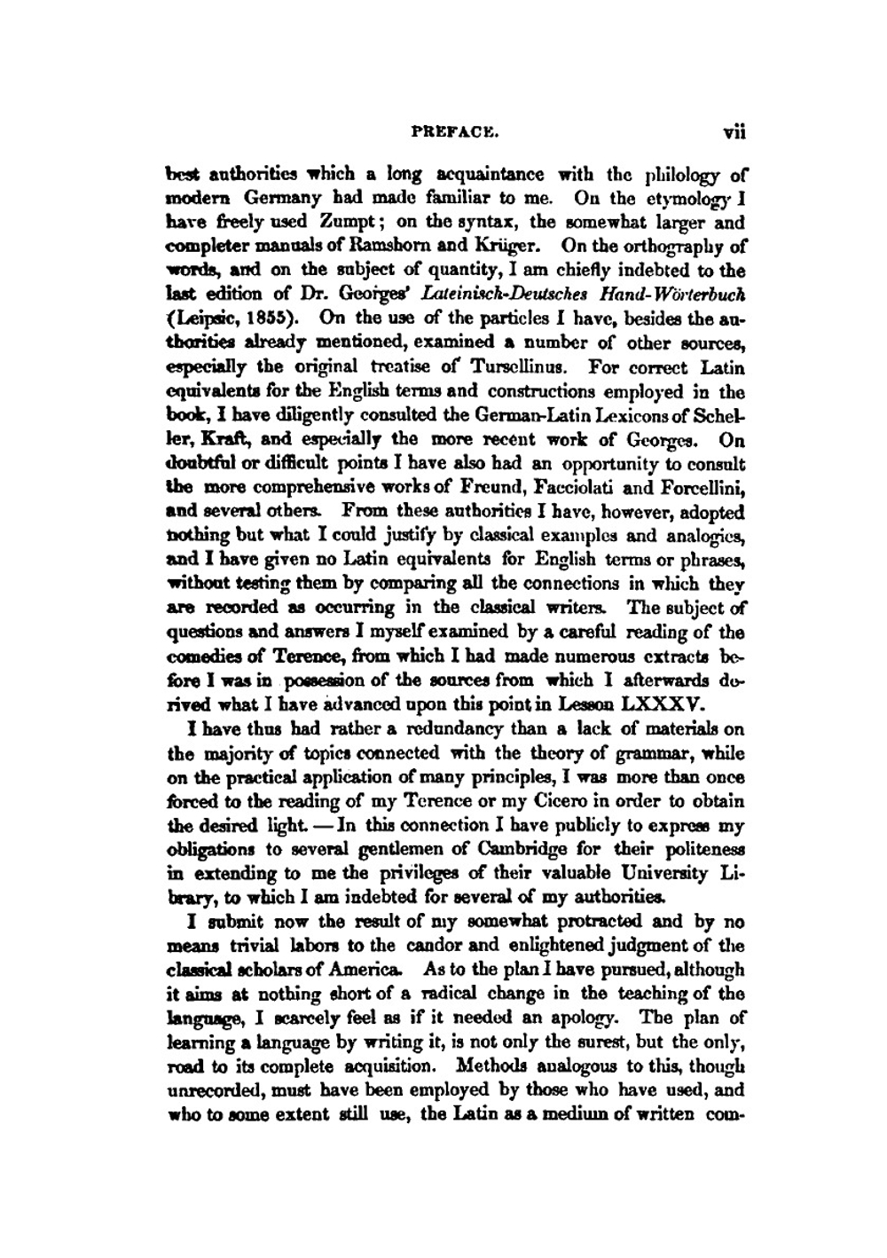 A Practical Grammar of the Latin Language. With Perpetual Exercises in Speaking and Writing | G.J. Adler