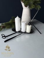 Набор для свечей "Снуфер" черный 25x11,5x4,3 см