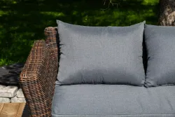 "Моккачино" обеденная группа из искусственного ротанга, цвет коричневый