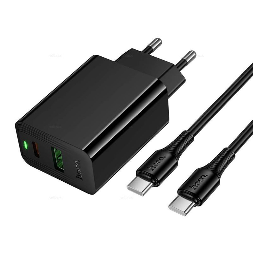 Hoco CS94A Leader PD20W+QC3.0 зарядное устройство набор (Type-C на Type-C)