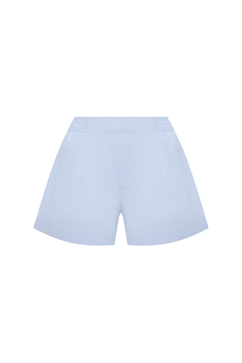 Шорты с гульфиком из хлопка AMAN Голубой