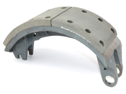 Колодка барабанного тормоза а/м КАМАЗ 53229, 65115 ЛИТАЯ ОРИГИНАЛ (каркас конвейер, накладка; длинная + короткая ТИИР/ Накладка с повышенными эксплуат. характ.) (1шт.) ЗМД