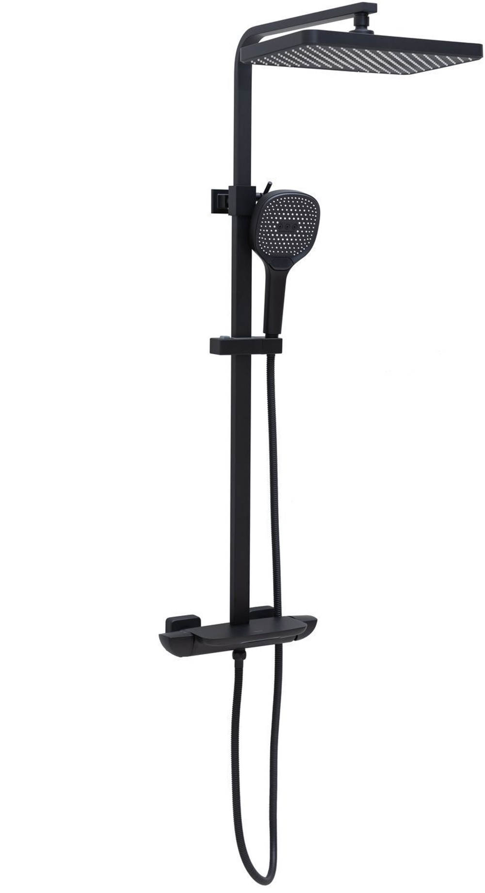 Душевая стойка Allen Brau Infinity 5.21030-31 3 режима, матовый черный